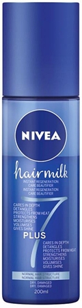 NIVEA Hairmilk 7 Plus regenerační bezoplachový kondicionér pro normální vlasy