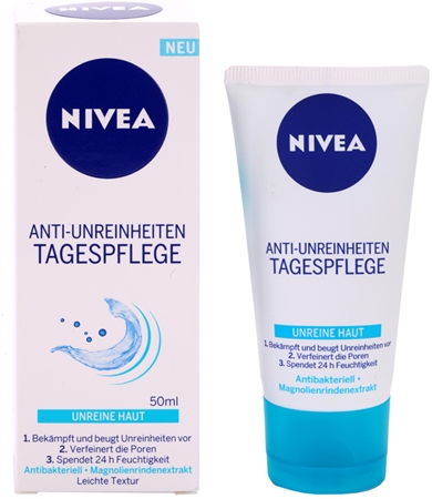 NIVEA Anti-Blemish light moisturising cream to treat skin imperfections