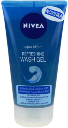 Nivea Aqua Effect gel facial limpiador refrescante para pieles normales y mixtas