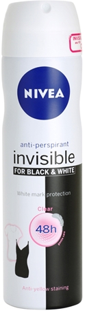 Nivea Invisible Black & White Clear antitranspirante en spray