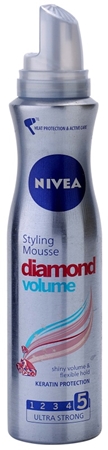 NIVEA Diamond Volume mousse para volume e brilho