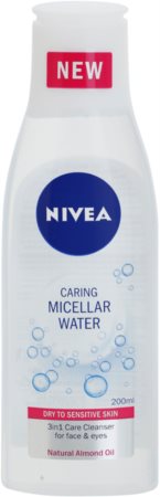 Nivea Caring micelarna voda za suho in občutljivo kožo