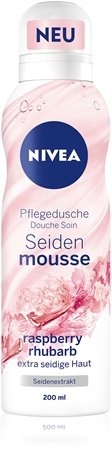 Nivea Silk Mousse Raspberry Rhubarb Nourishing Shower Foam