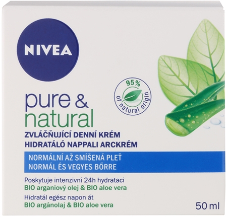 NIVEA Visage Pure & Natural Fugtende dagcreme til normal og kombineret hud