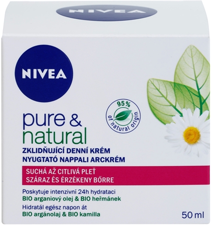 NIVEA Visage Pure & Natural Beroligende dagcreme til tør hud