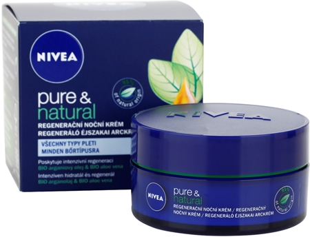 NIVEA Visage Pure & Natural crema notte rigenerante per tutti i tipi di pelle