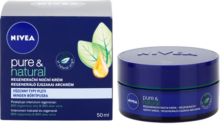 NIVEA Visage Pure & Natural crema notte rigenerante per tutti i tipi di pelle
