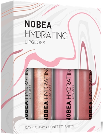 NOBEA Day-to-Day ενυδατικό σετ λιπ γκλος 4 x 7 ml