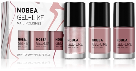 NOBEA Day-to-Day Fresh Frost Set Σετ βερνίκι νυχιών Pink Petals