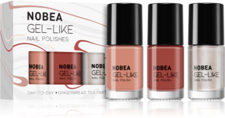 NOBEA Day-to-Day Best of Nude Nails Set sada laků na nehty Gingerbread Tea Party