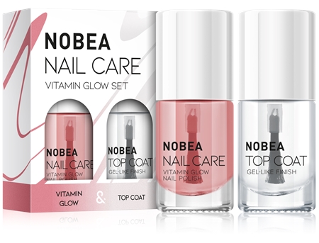 NOBEA Nail Care Vitamin Glow Nail Polish nagu laku komplekts Vitamin glow set