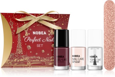 NOBEA Festive Perfect Nails Set set de lacuri de unghii