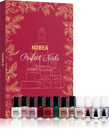 NOBEA Festive Perfect Nails 12-day Advent Calendar kalendarz adwentowy (do paznokci)