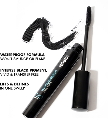 NOBEA Festive 3D Waterproof Mascara Veekindel volüümi lisav ripsmetušš