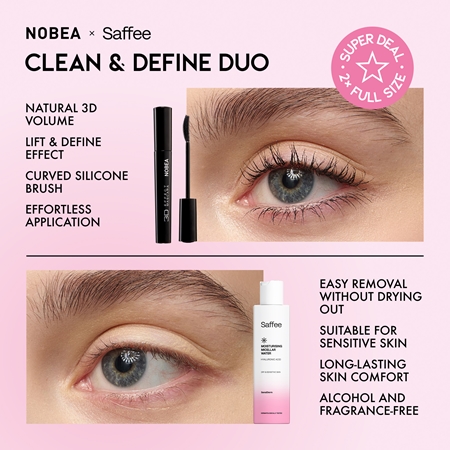 NOBEA x Saffee Clean & Define Duo coffret para olhos