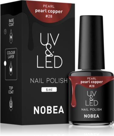 NOBEA UV & LED Nail Polish gelový lak na nehty s použitím UV/LED lampy lesklý