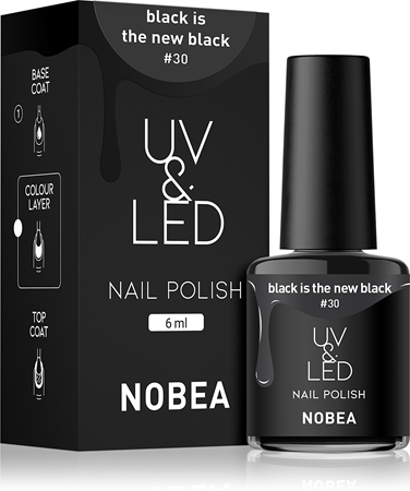 NOBEA UV & LED Nail Polish gelový lak na nehty s použitím UV/LED lampy lesklý
