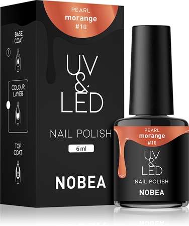 NOBEA UV & LED Nail Polish gelový lak na nehty s použitím UV/LED lampy lesklý