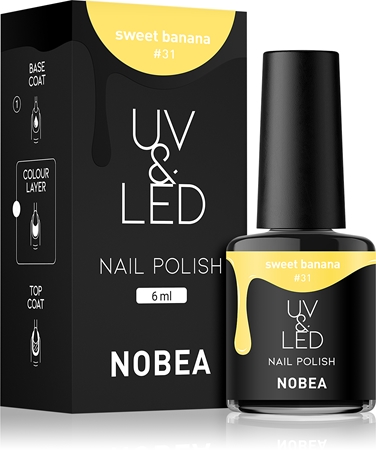 NOBEA UV & LED Nail Polish gelový lak na nehty s použitím UV/LED lampy lesklý
