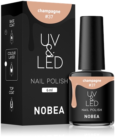 NOBEA UV & LED Nail Polish gelový lak na nehty s použitím UV/LED lampy lesklý
