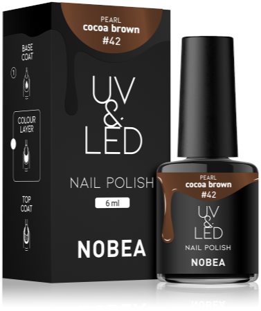 NOBEA UV & LED Nail Polish gelový lak na nehty s použitím UV/LED lampy lesklý