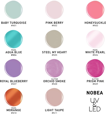NOBEA UV & LED Nail Polish gelový lak na nehty s použitím UV/LED lampy lesklý