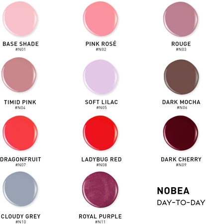 NOBEA Day-to-Day 3-Piece Nail Polish set with Top coat nail polish set Best of Nude Nails