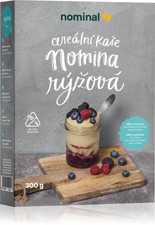Nominal Cereálna kaša Nomina ryžová instantná kaša bez lepku