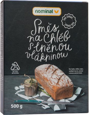 Nominal Zmes na chlieb s ľanovou vlákninou zmes na prípravu chleba bez lepku