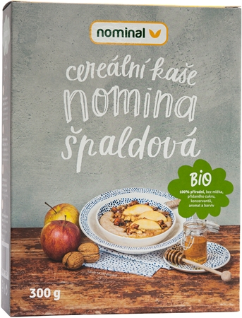 Nominal Cereální kaše Nomina špaldová instantní kaše v BIO kvalitě