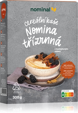 Nominal Cereální kaše třízrná instantní kaše bez lepku