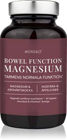 Nordbo Bowel Function Magnesium kapsle pro podporu trávení