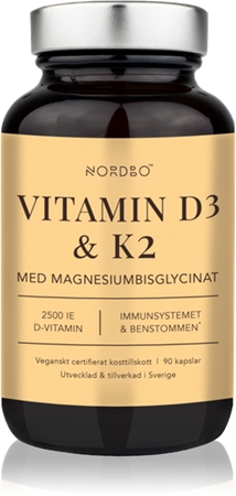 Nordbo Vitamin D3 & K2 kapsle pro podporu imunitního systému
