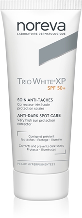 Noreva Trio White XP Anti-Dark Spot Care SPF 50+ opalovací krém na obličej proti pigmentovým skvrnám