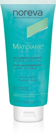 Noreva Matidiane Matifying Scrubbing Gel čisticí peelingový gel pro mastnou a problematickou pleť