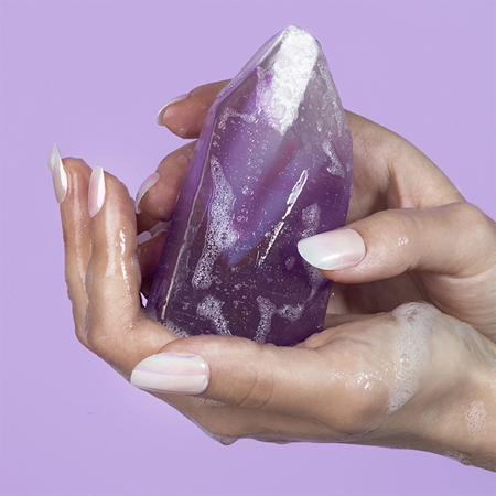 Not So Funny Any Crystal Soap Amethyst sabonete com cristais