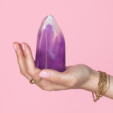 Not So Funny Any Crystal Soap Amethyst sabonete com cristais