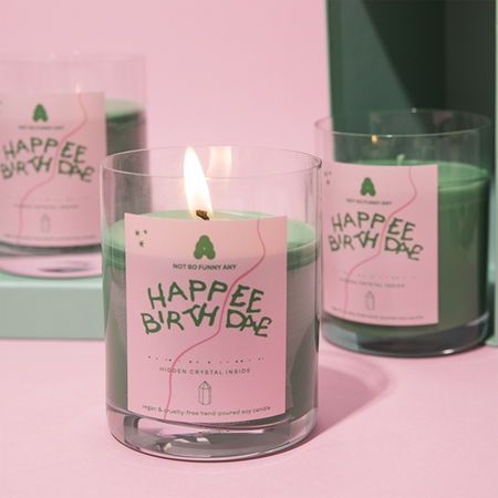 Not So Funny Any Crystal Candle Hapee Birthdae svíčka s krystalem