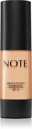 Note Cosmetique Detox & Protect течен фон дьо тен с матов завършек SPF 15