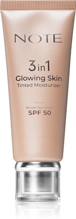 Note Cosmetique 3 in 1 Glowing Skin crème teintée hydratante pour une peau lumineuse