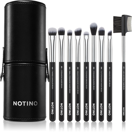Notino Makeup Brushes Eye Area Professional Make-Up Brush Set sada štětců s pouzdrem