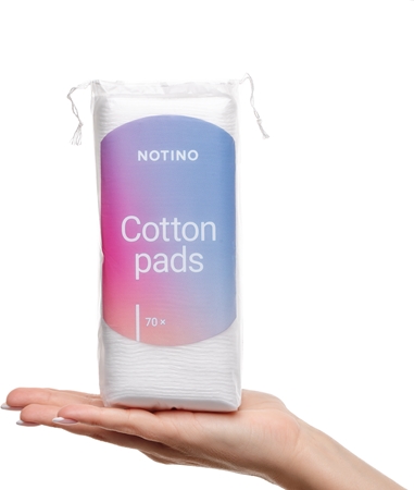 Notino Cotton Pads Large Square ватні тампони для зняття макіяжу та очищення шкіри