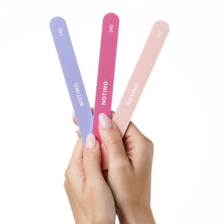 Notino Nail Tools Nail File Classic klasický pilník na nehty se dvěma hrubostmi