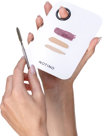Notino Makeup Brushes Professional Mixing Palette With Spatula paletka na mixovanie make-upu so špachtľou