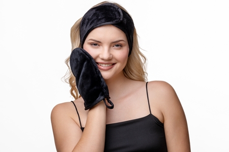 Notino Spa Collection Make-up removal set sada na odličovanie z mikrovlákna Black