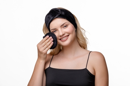 Notino Spa Collection Make-up removal set sada na odličovanie z mikrovlákna Black