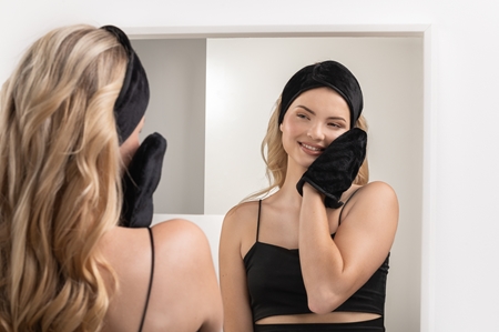Notino Spa Collection Make-up removal set sada na odličovanie z mikrovlákna Black
