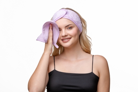 Notino Spa Collection Make-up removal set microfibre makeup remover set Lilac