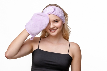 Notino Spa Collection Make-up removal set microfibre makeup remover set Lilac