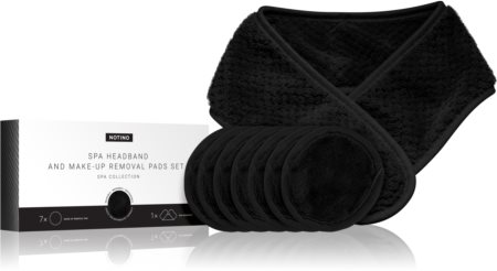 Notino Spa Collection Spa headband and make-up removal pads set conjunto de desmaquilhar com faixa para cabelo